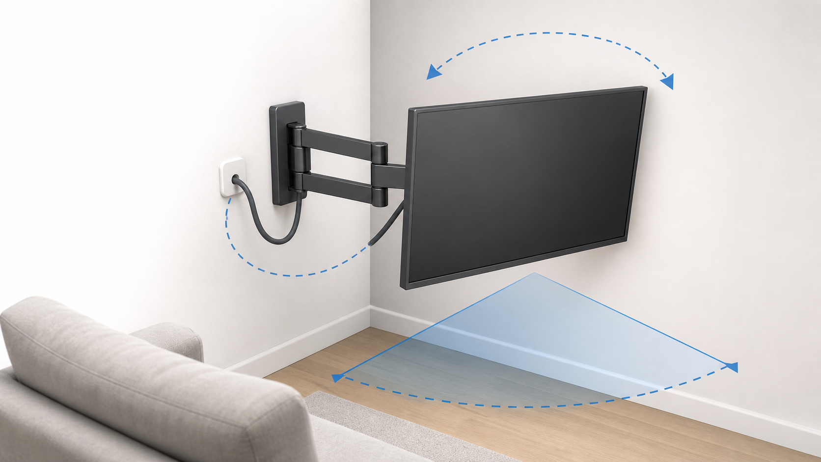 Corner TV Mounting: Bracket Selection, Viewing Angles and Cable Reach