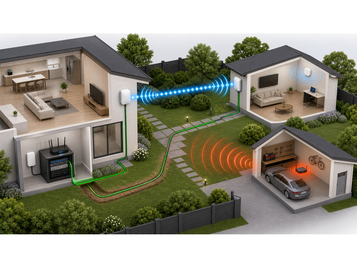 3D service map for Access Point Placement for Guest Houses, ADUs and Detached Garages