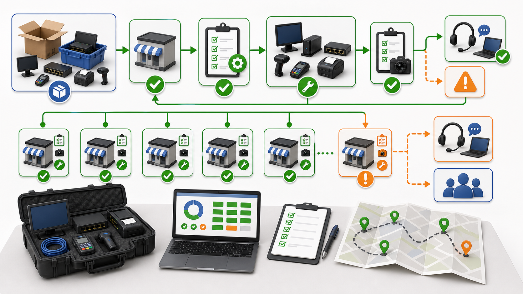 Multi-Site Rollout Work: Why Repeatable Checklists Matter More Than Improvisation