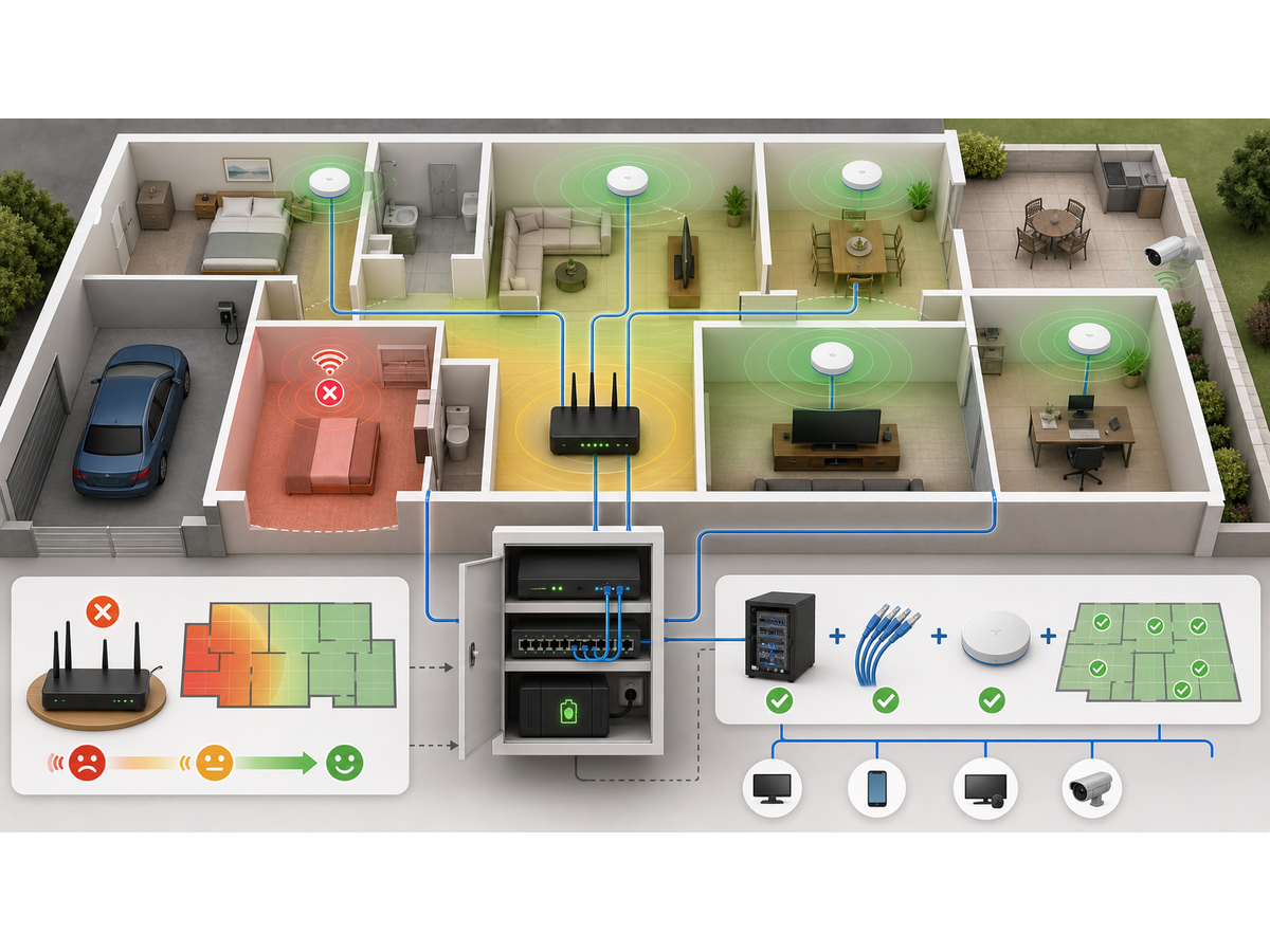 3D wired backhaul and equipment cabinet map for router documentation and closeout checks