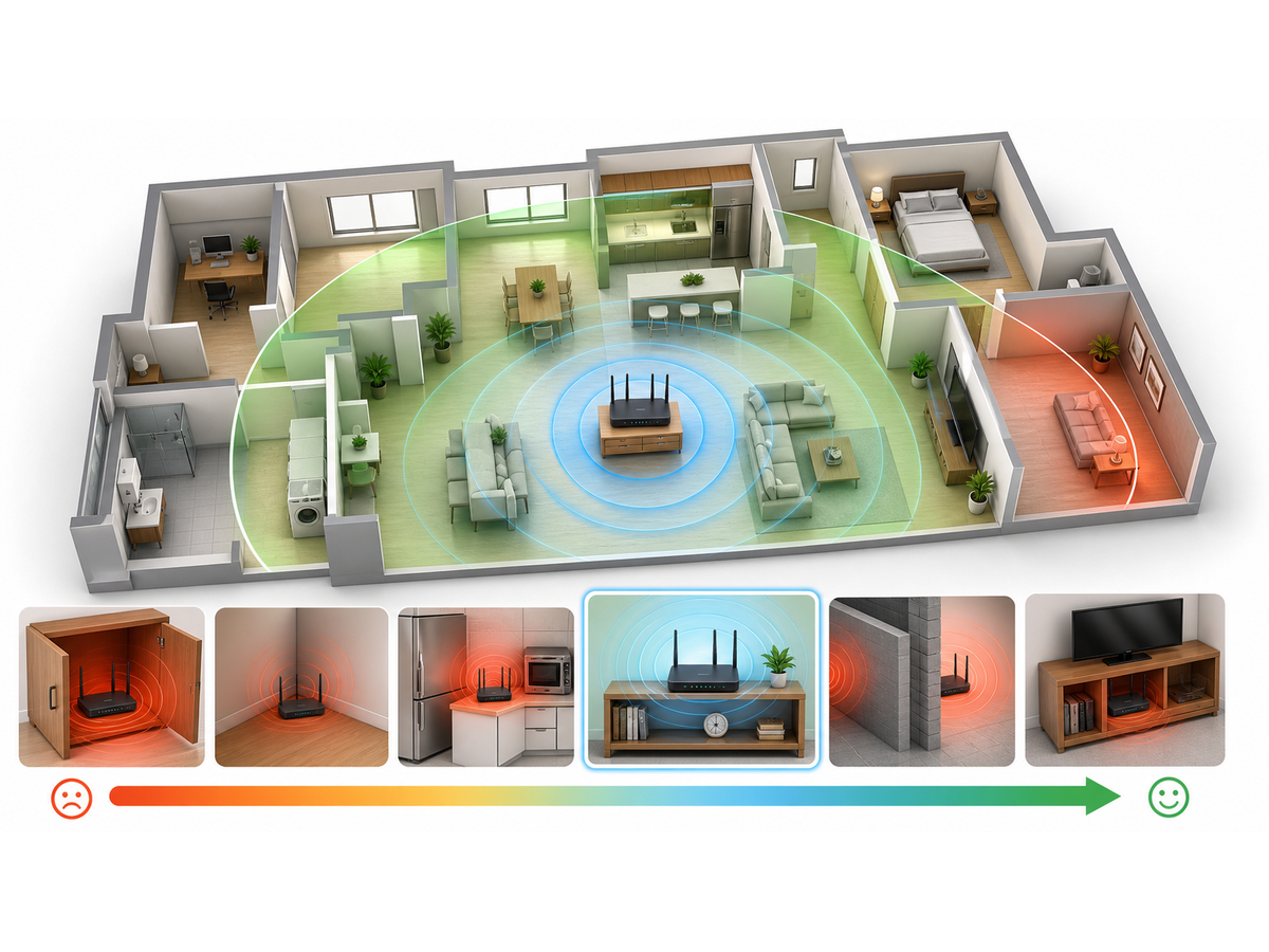 3D router workflow map showing placement power handoff and downstream device checks