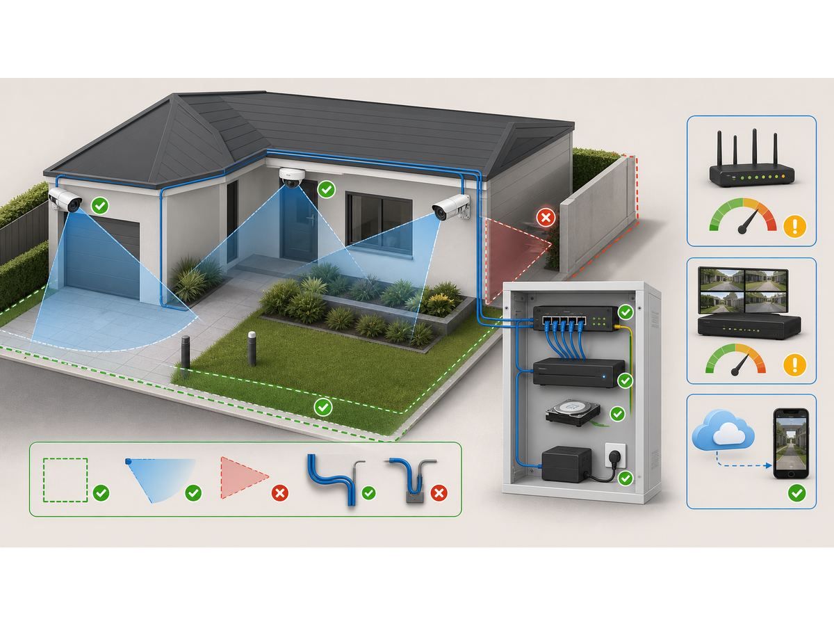 3D service map for Smart Security Camera Planning: Field of View, Power, Storage and Network Load
