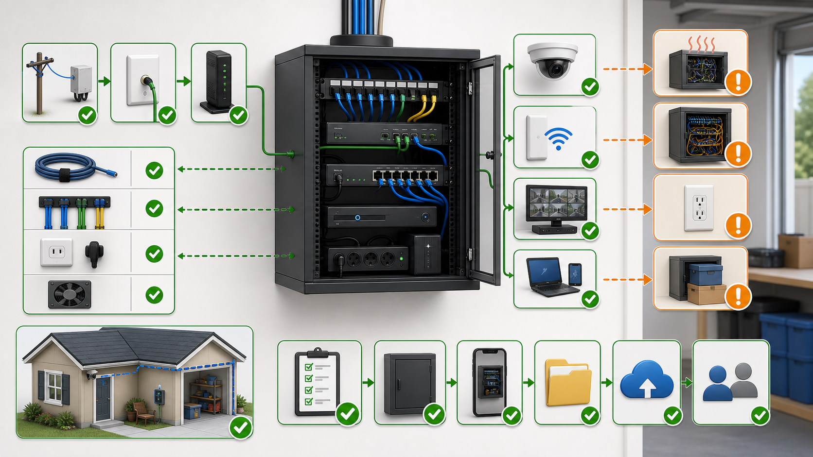 Small Network Cabinet Planning for Homes, Guest Houses and Security Equipment