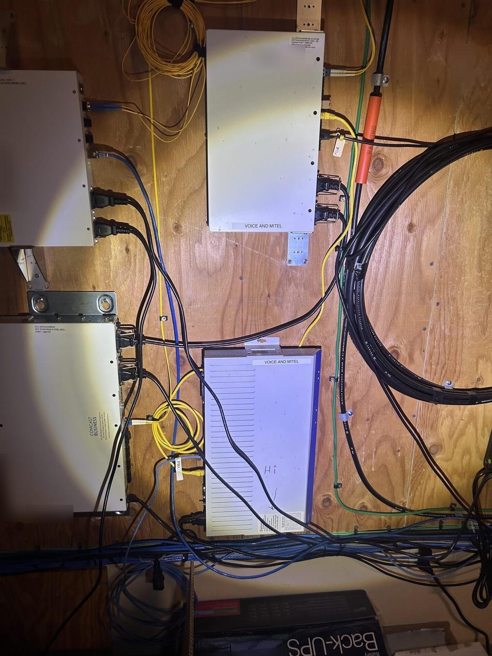 PBX or telephony equipment during an Alrty onsite service visit