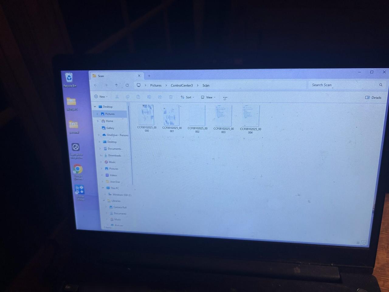 Alrty field photo with monitor display validation for office technology during workstation verification