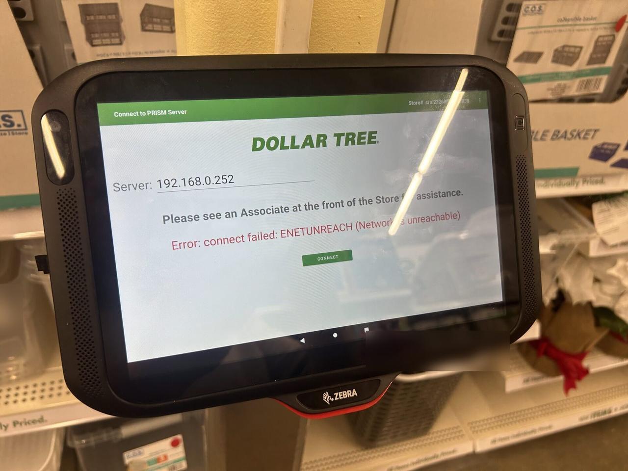 Service documentation showing retail price checker and POS lookup station