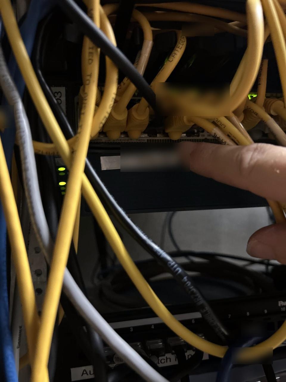 Smart technology service detail: low-voltage hardware and device cabling during cable path verification