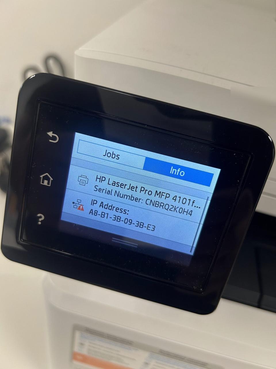Printer or peripheral setup during onsite service during device setup during an Alrty onsite service visit