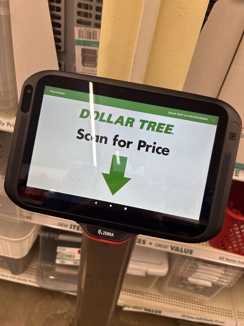 Alrty portfolio view of retail price checker and POS lookup station