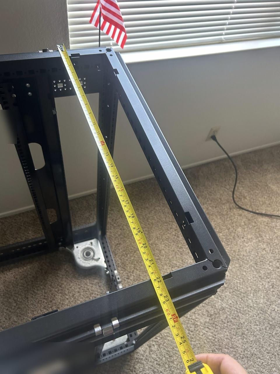 Alrty portfolio view of HP 22U server rack for a home AI setup