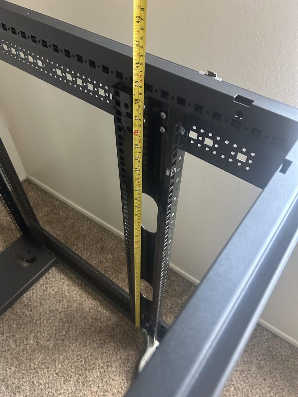 Public-safe portfolio image of HP 22U server rack for a home AI setup