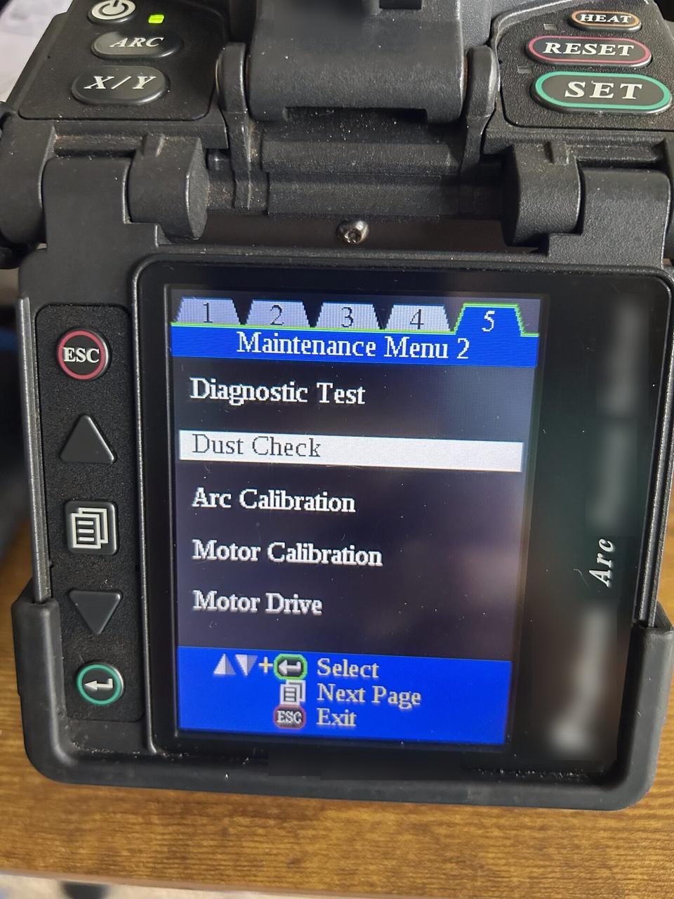 Fiber testing or optical signal verification before final signal testing documented for a smart technology service call
