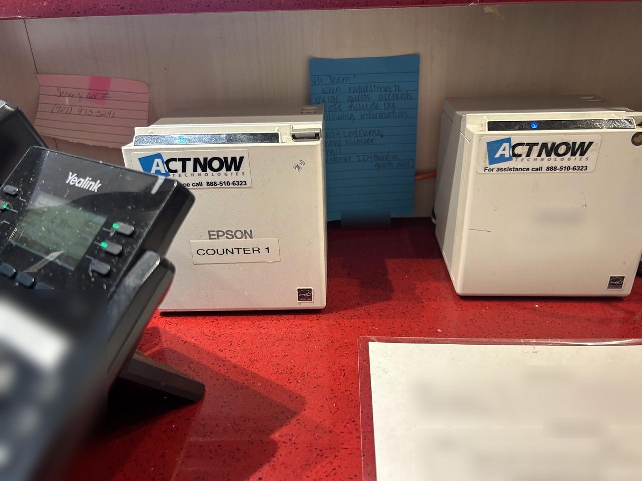 Smart technology service detail: connected device support during onsite service with private details omitted