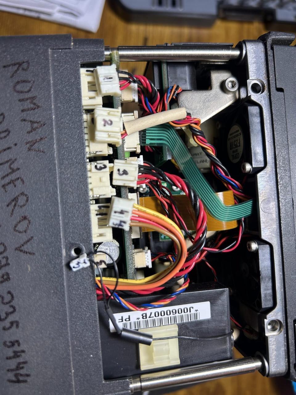 Fiber fusion splicer service work during an Alrty onsite service visit