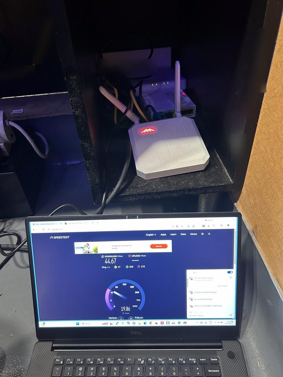 Smart technology service detail: wireless access point and router setup detail for onsite Wi-Fi support