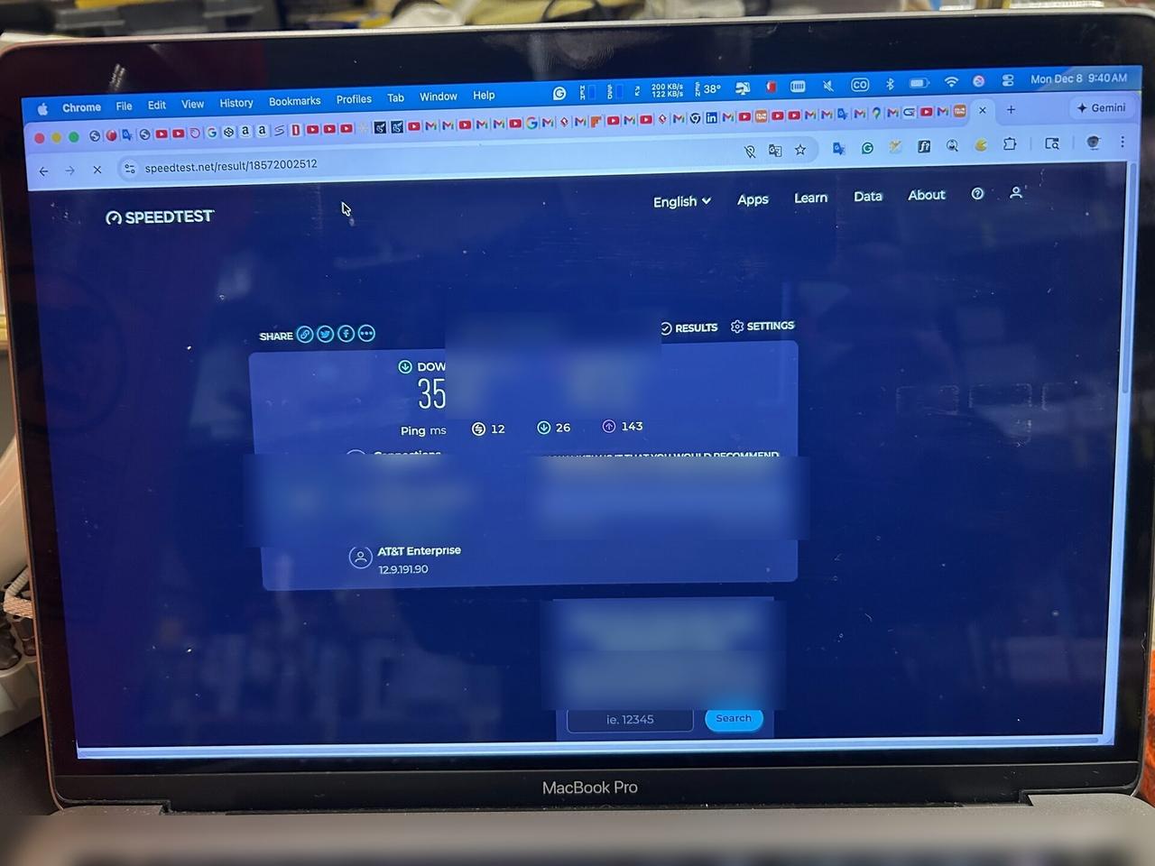 Public-safe portfolio image of desktop monitor during service verification during workstation verification