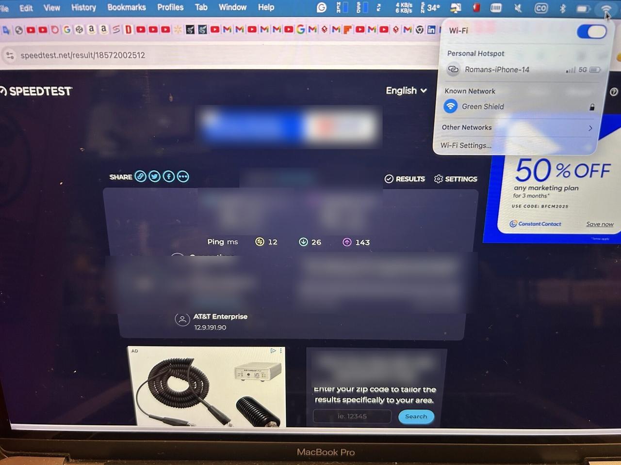 Public-safe portfolio image of workstation screen and connected equipment check for office technology support
