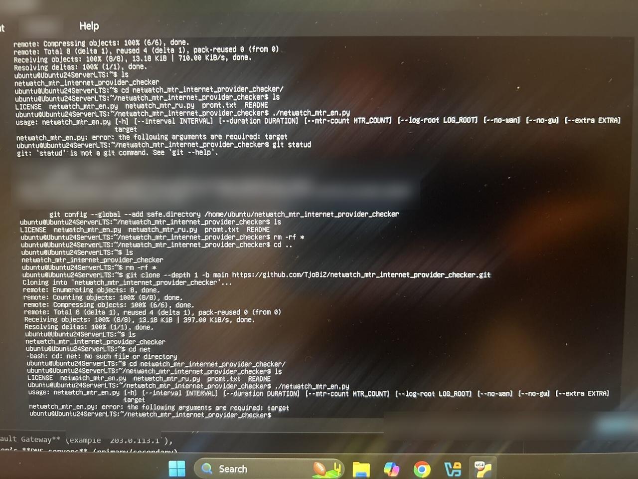 Checkout device screen during onsite support at a checkout lane during an Alrty onsite service visit