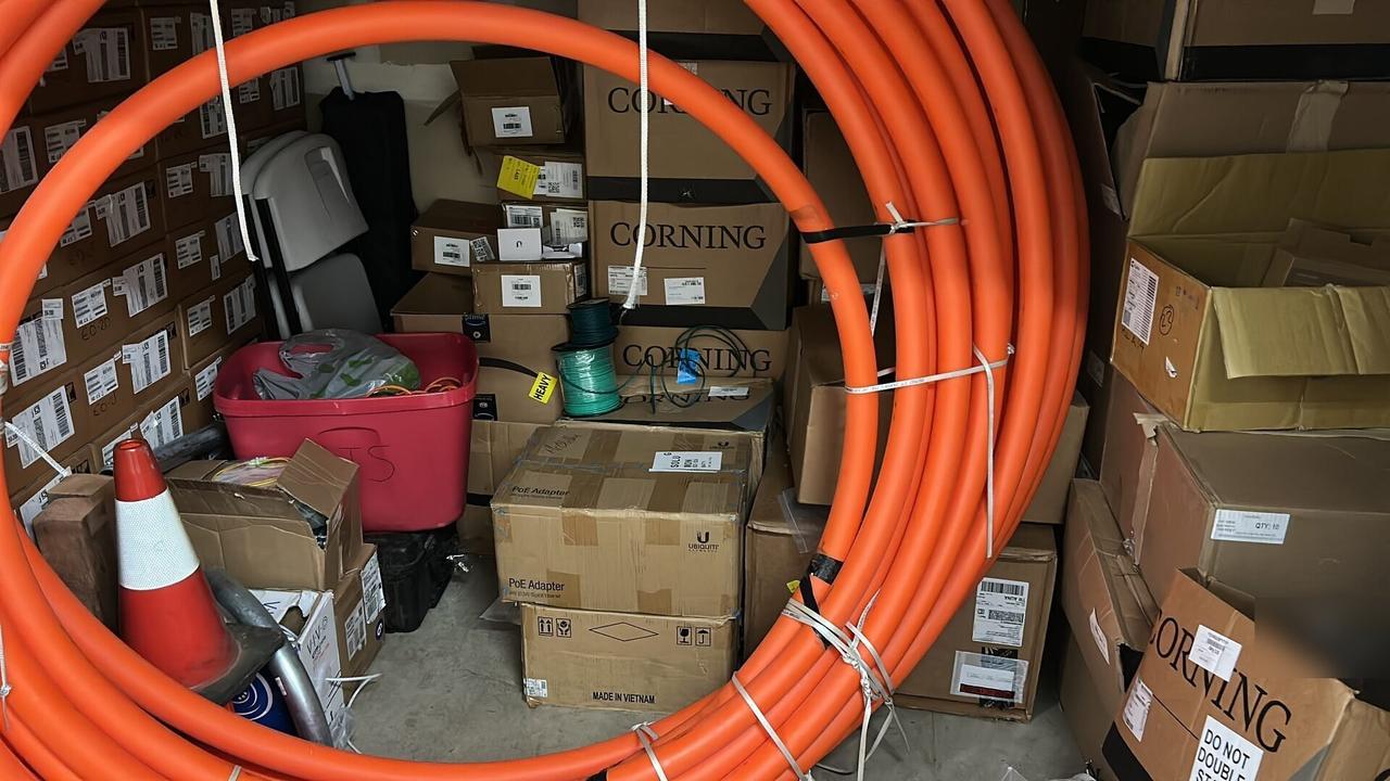 Alrty field photo with low-voltage cabling prepared for a connected device at the device handoff point