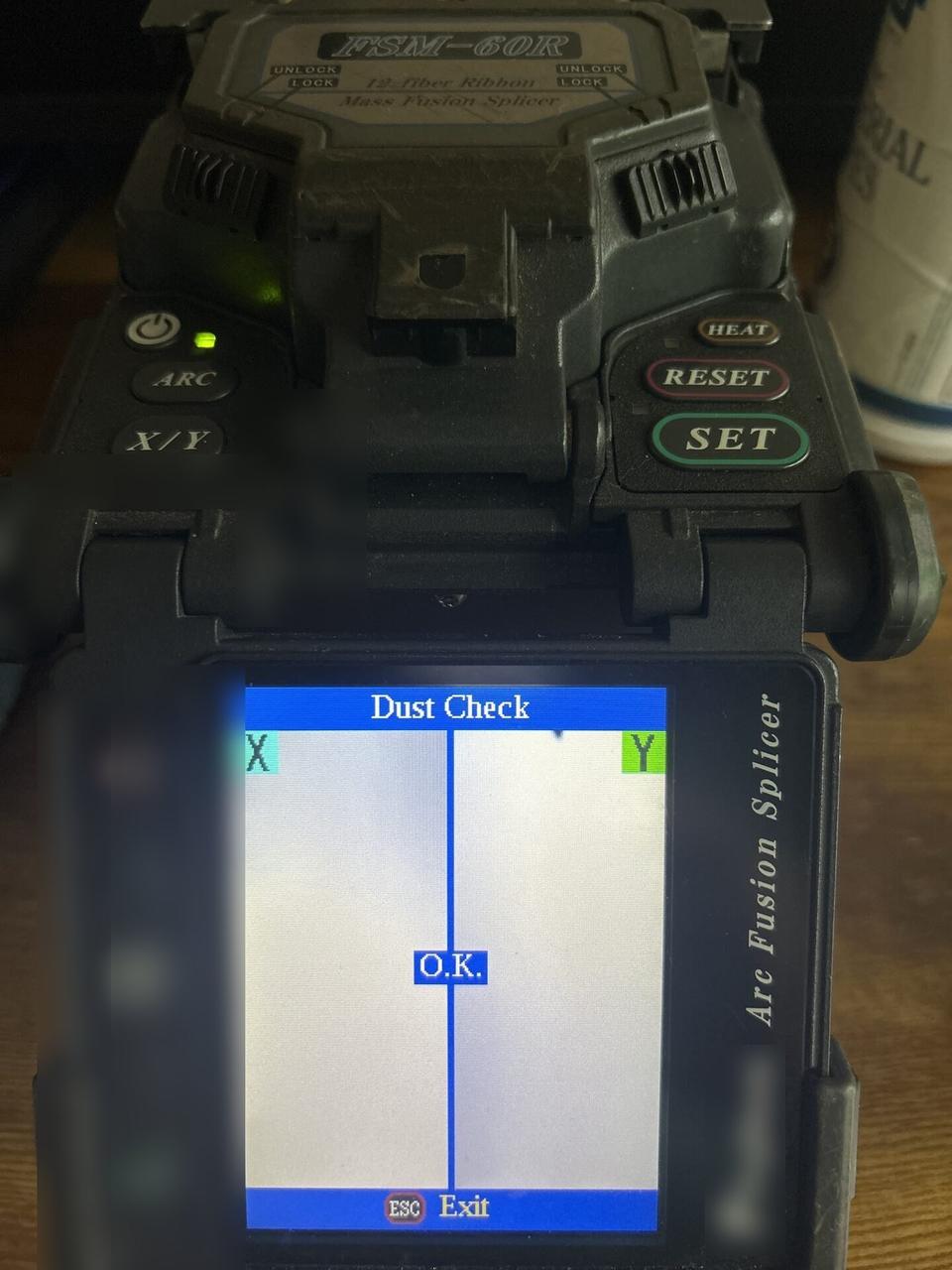 Smart technology service detail: fiber fusion splicer service work