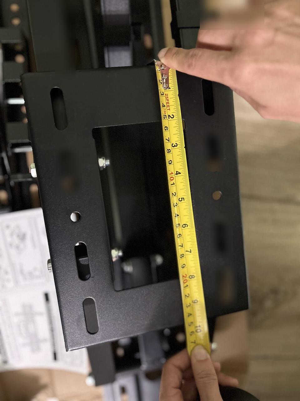 Display bracket or mounting preparation onsite for home theater support during an Alrty onsite service visit