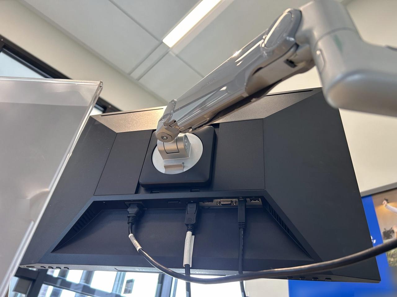 Smart technology service detail: computer station setup with connected peripherals for office technology support