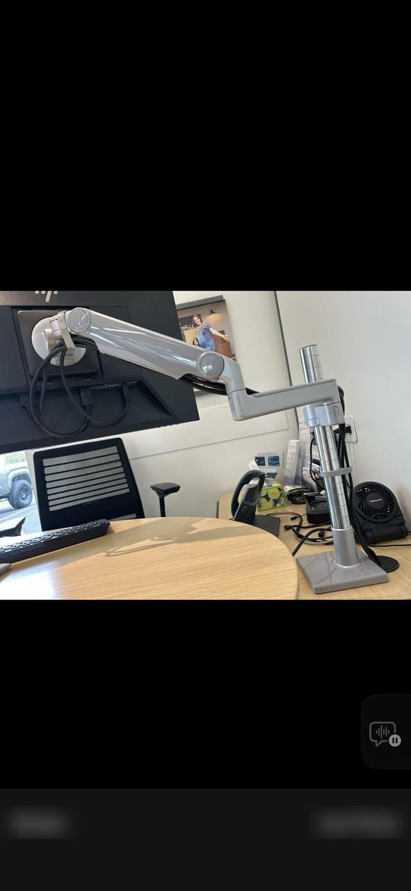 Alrty field photo with computer station setup with connected peripherals before final user handoff