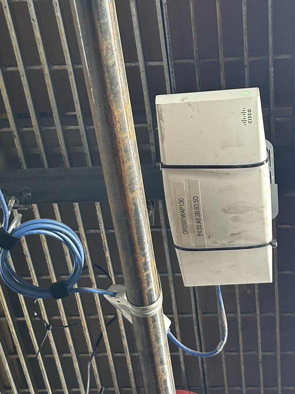 Public-safe portfolio image of enterprise retail wireless access point refresh during router or access point setup