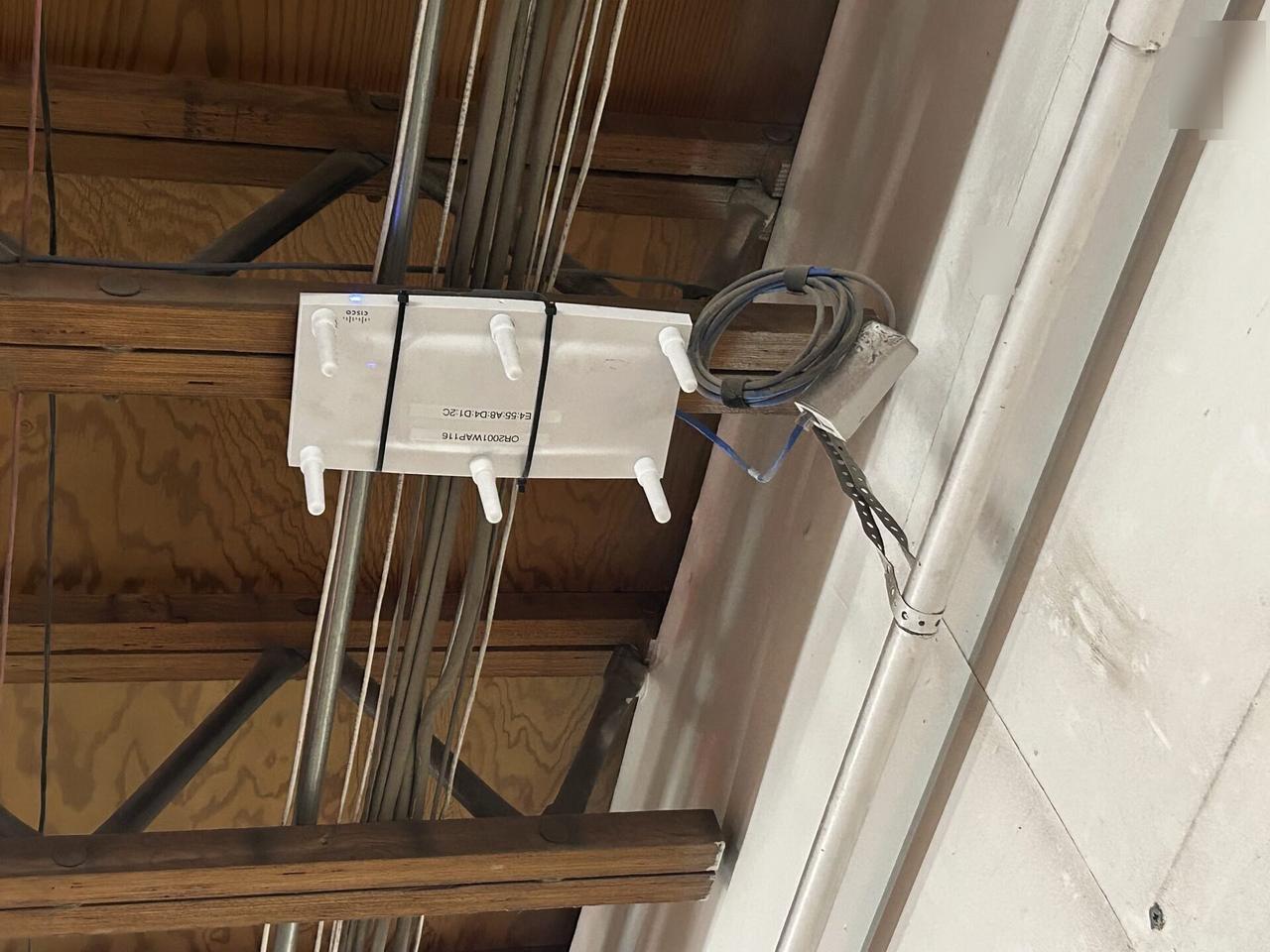 Smart technology service detail: enterprise retail wireless access point refresh before final network testing