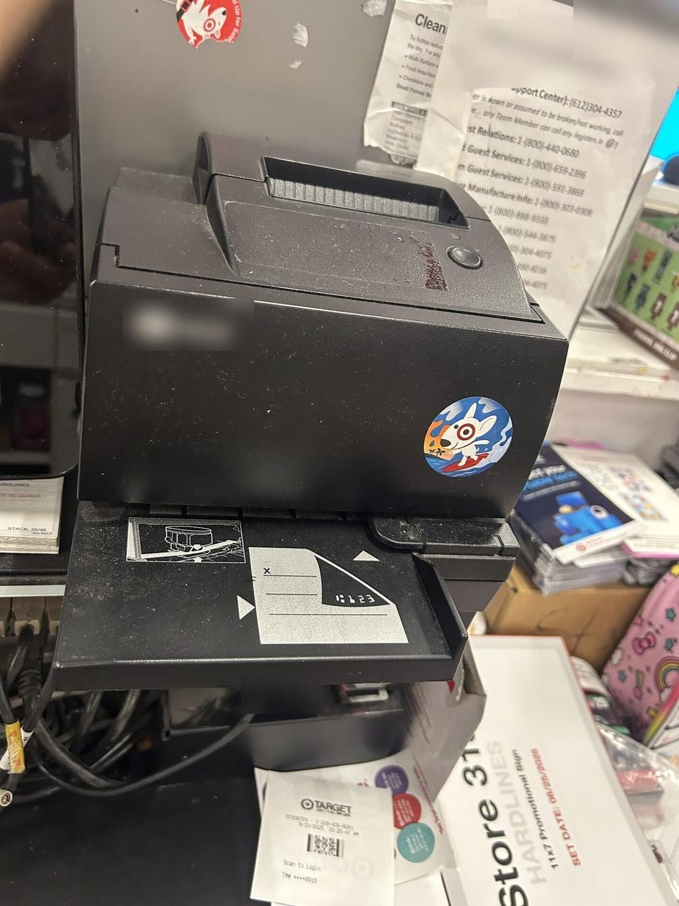Alrty portfolio view of checkout station POS hardware at the checkout counter