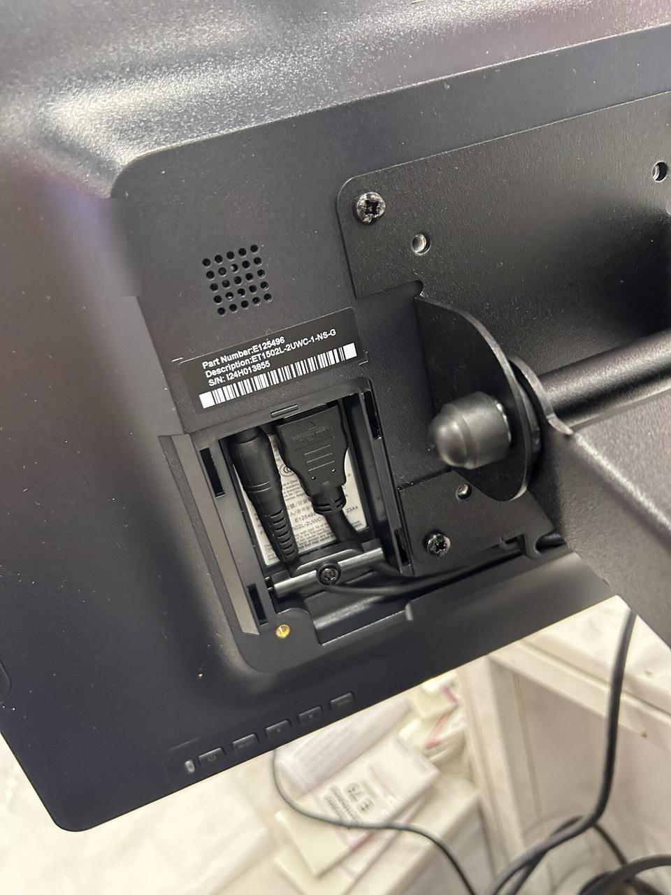 Alrty portfolio view of checkout station POS hardware at the checkout counter