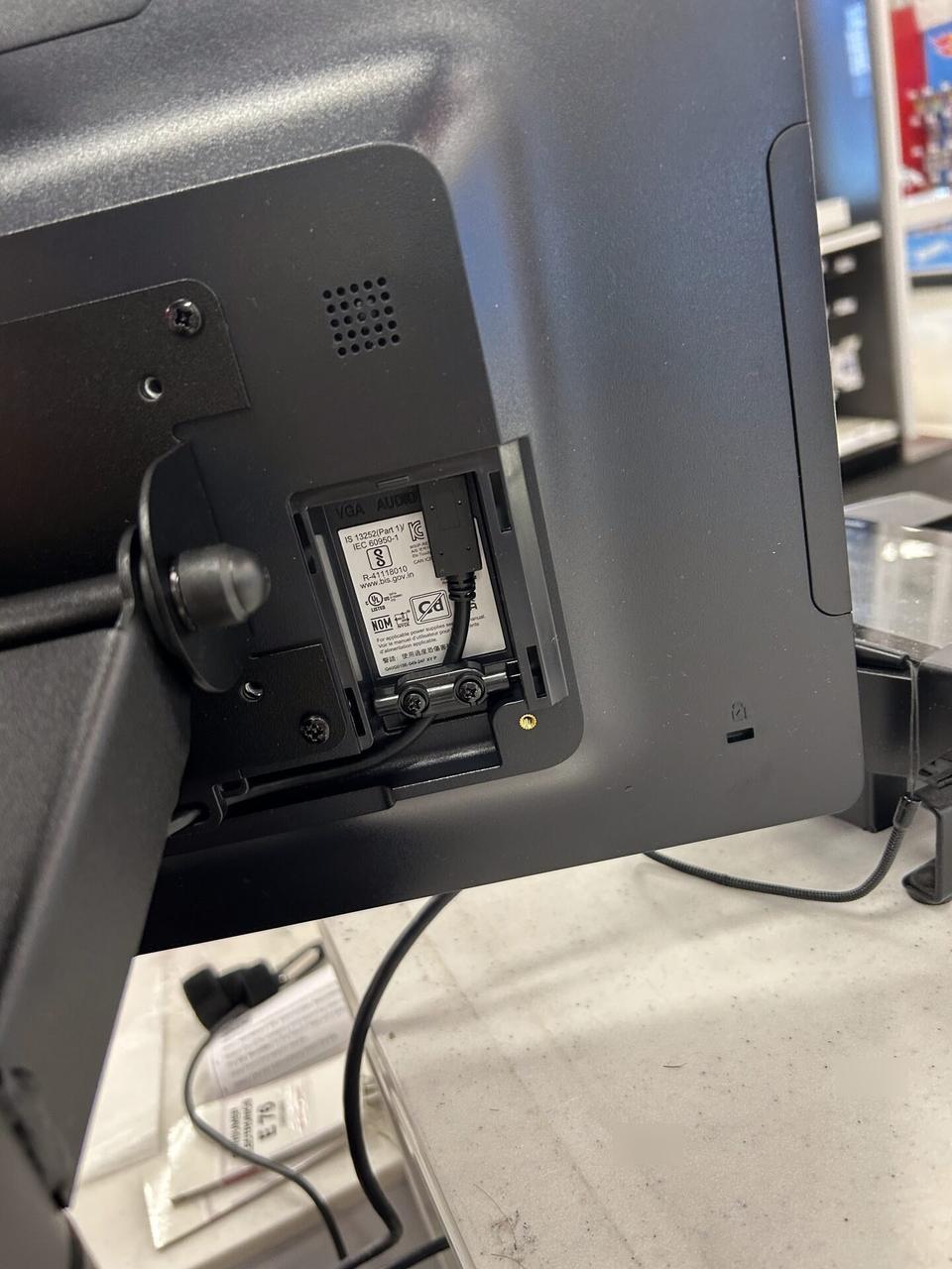 Onsite service photo showing checkout station POS hardware for payment hardware service