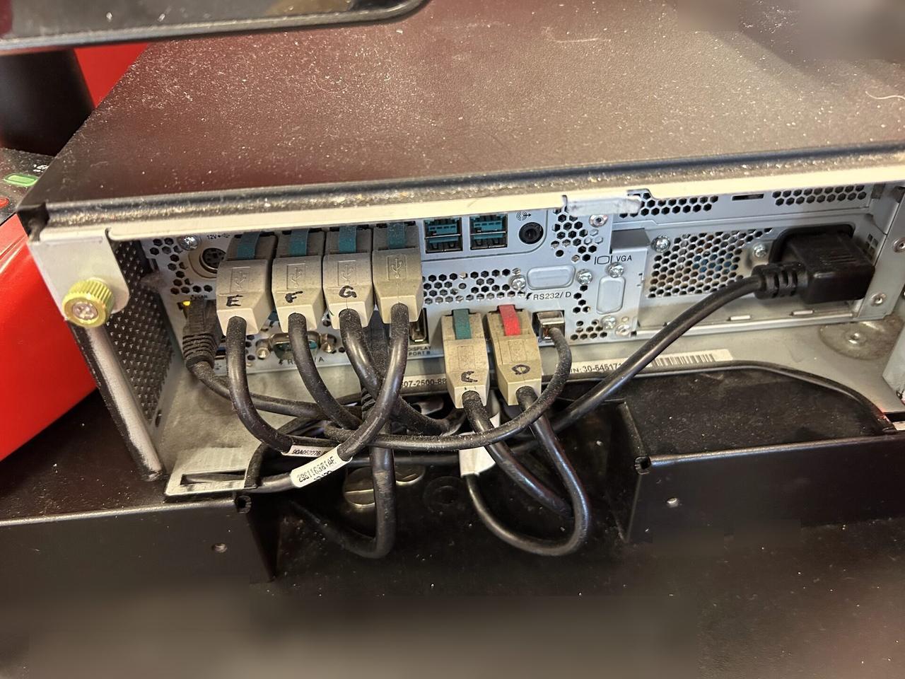 Smart technology service detail: checkout station POS hardware at the checkout counter