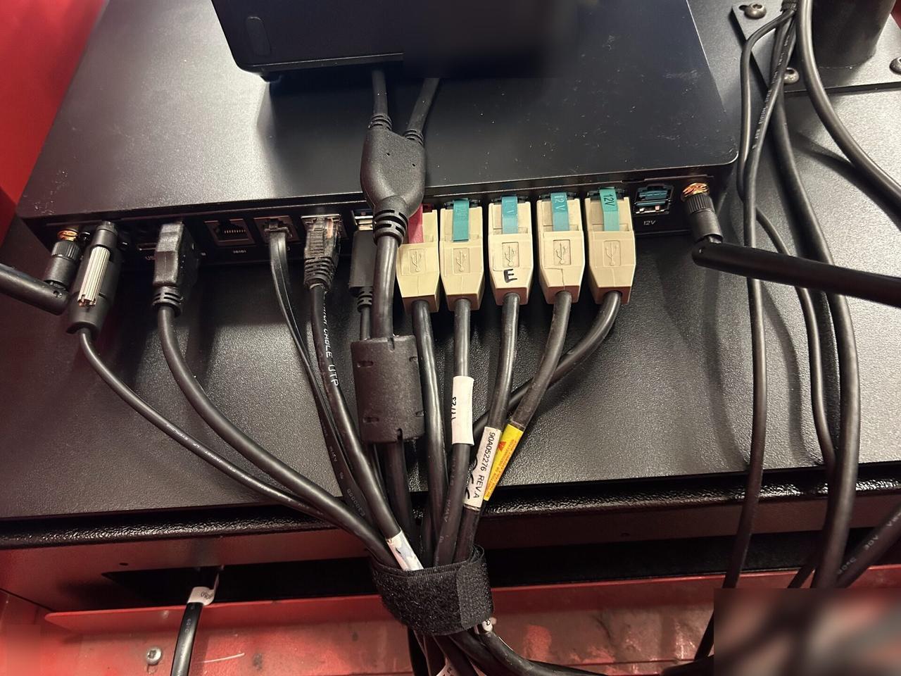 Smart technology service detail: checkout station POS hardware before final lane testing