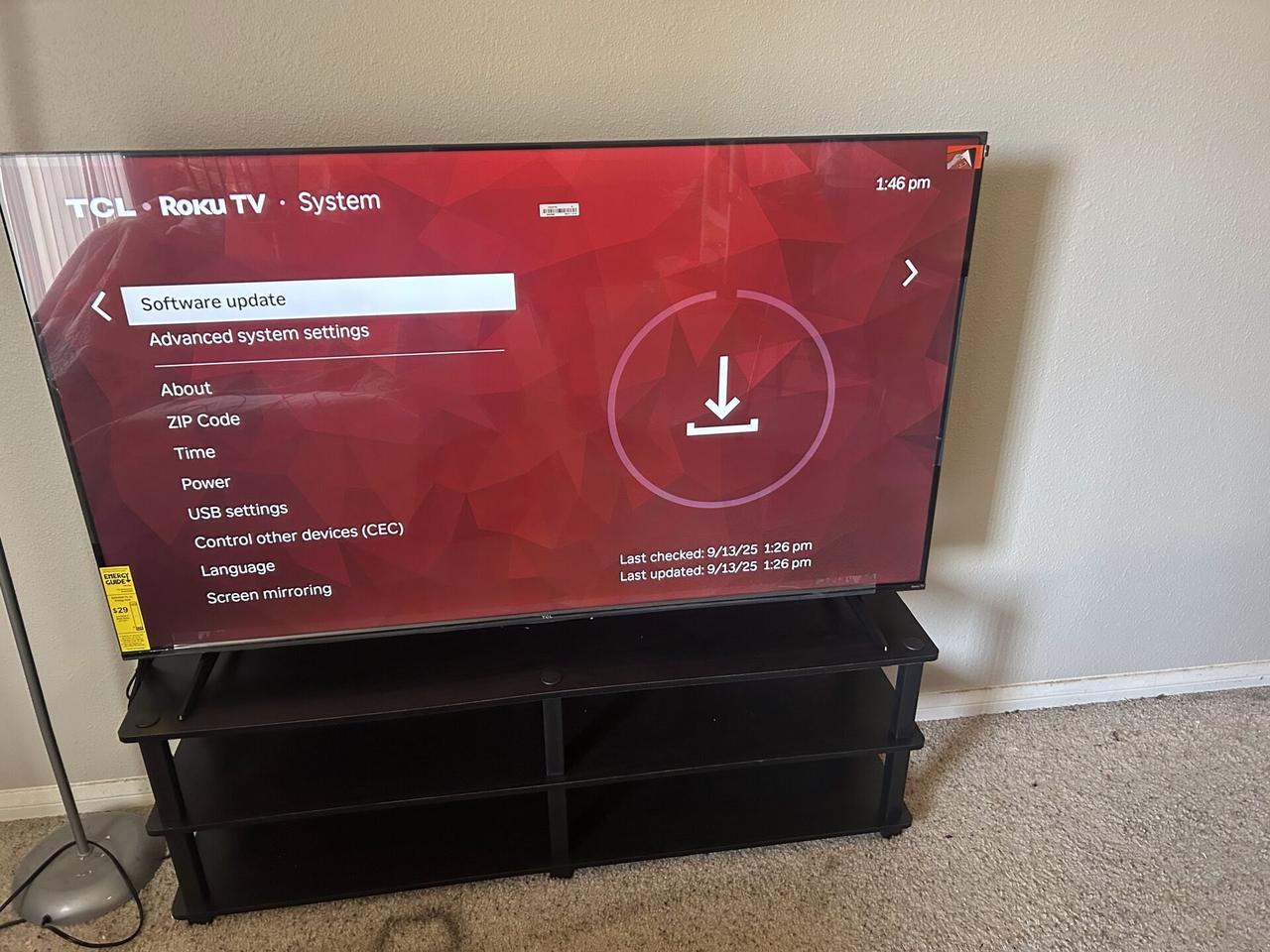 Home theater cabling and display service detail for home theater support documented for a smart technology service call