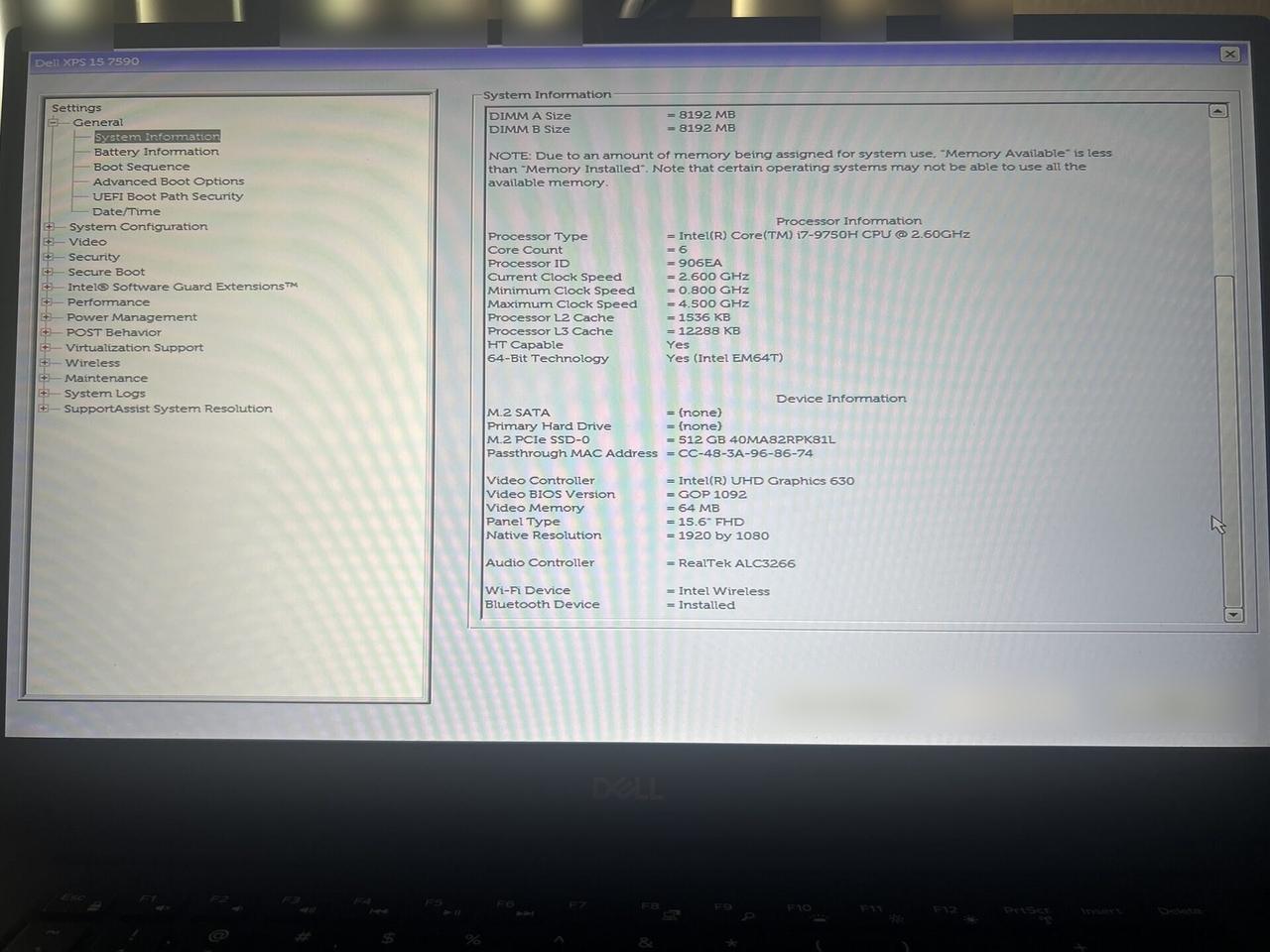 Workstation screen and connected equipment check at the service location documented for a smart technology service call