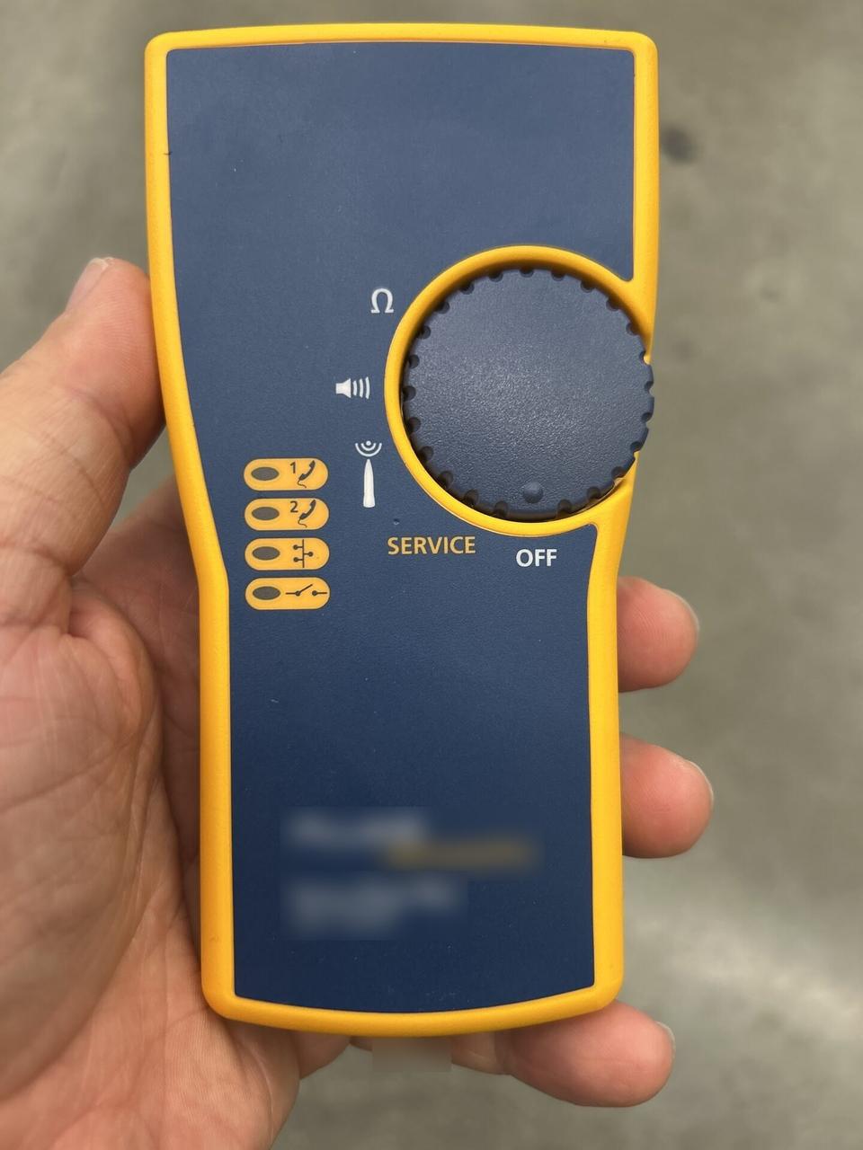 Alrty portfolio view of Fluke tester running an audible continuity check