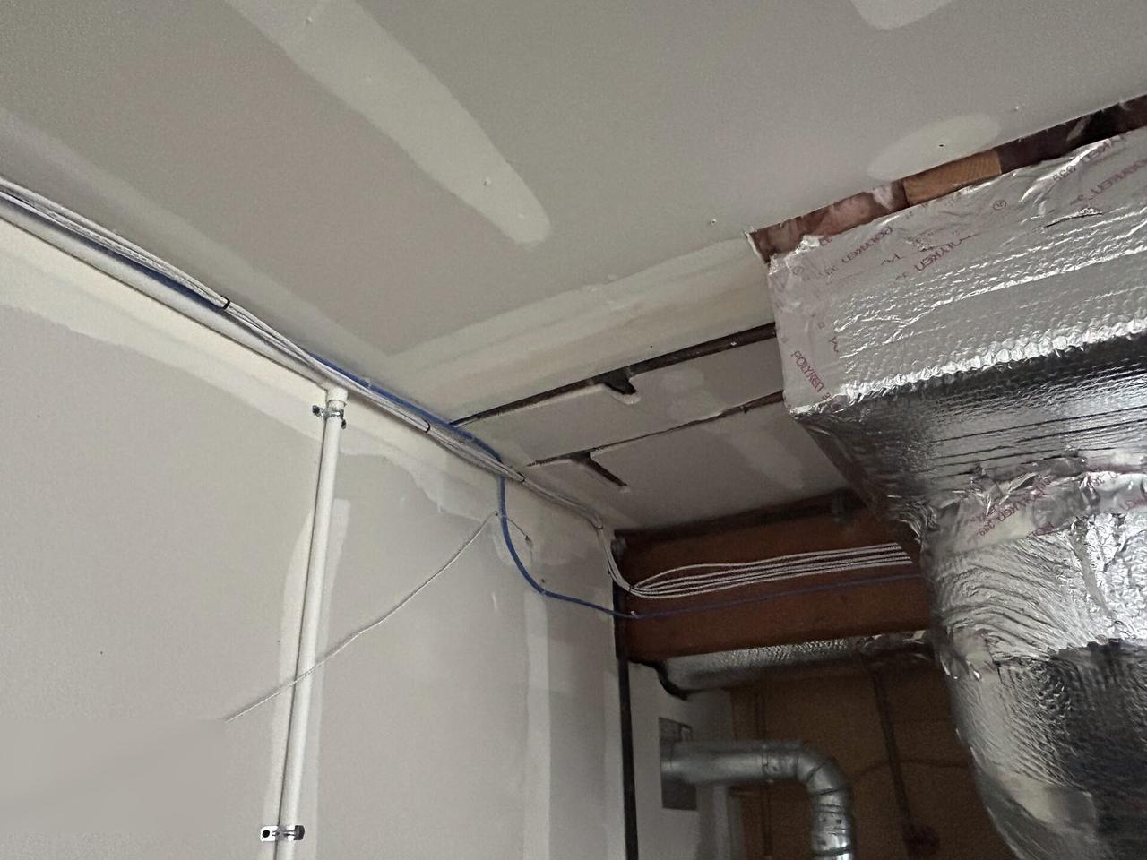 Public-safe portfolio image of security camera installation support detail with mounting context visible