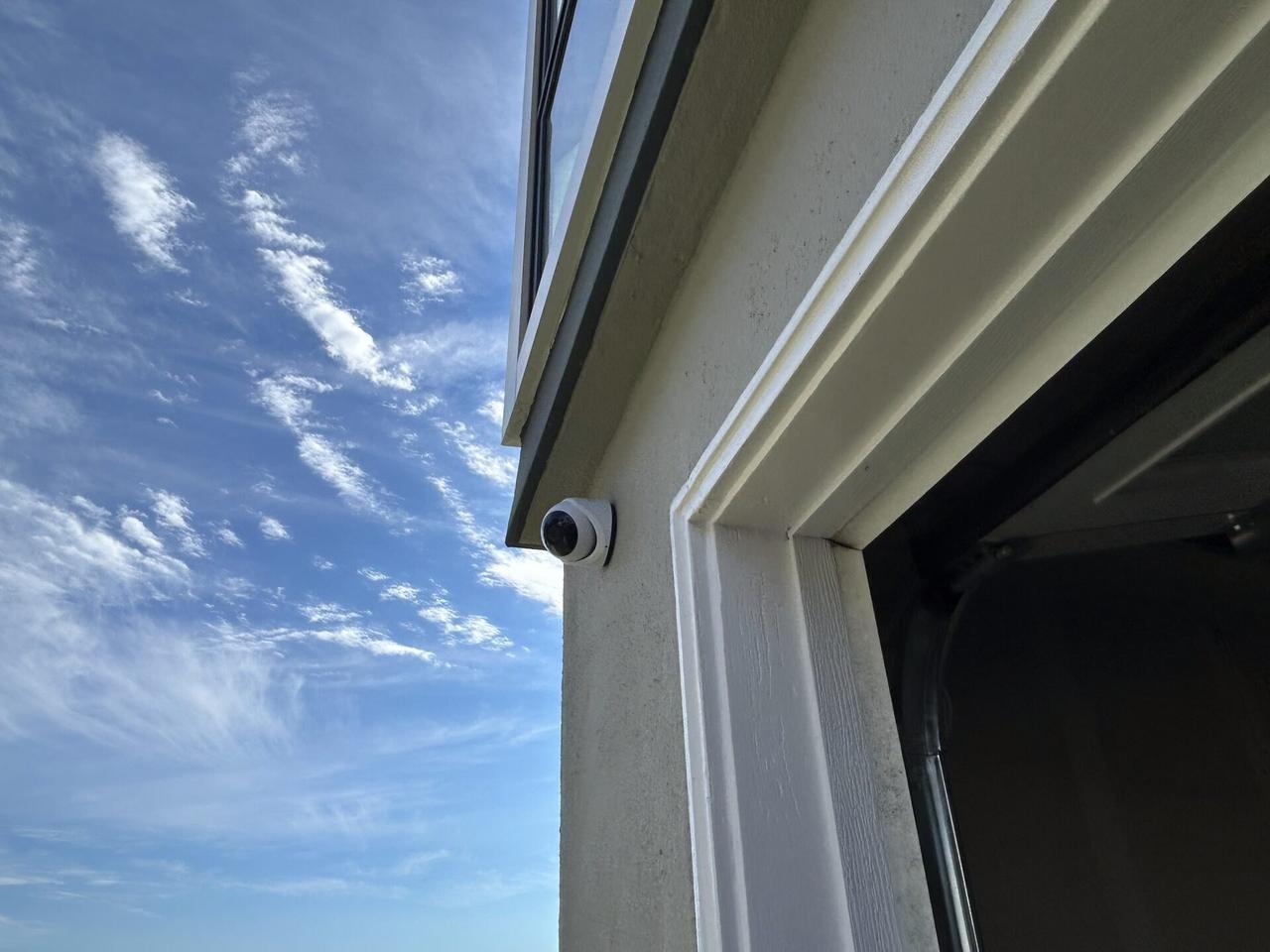 Service documentation showing doorbell camera or entry device service detail during security device setup