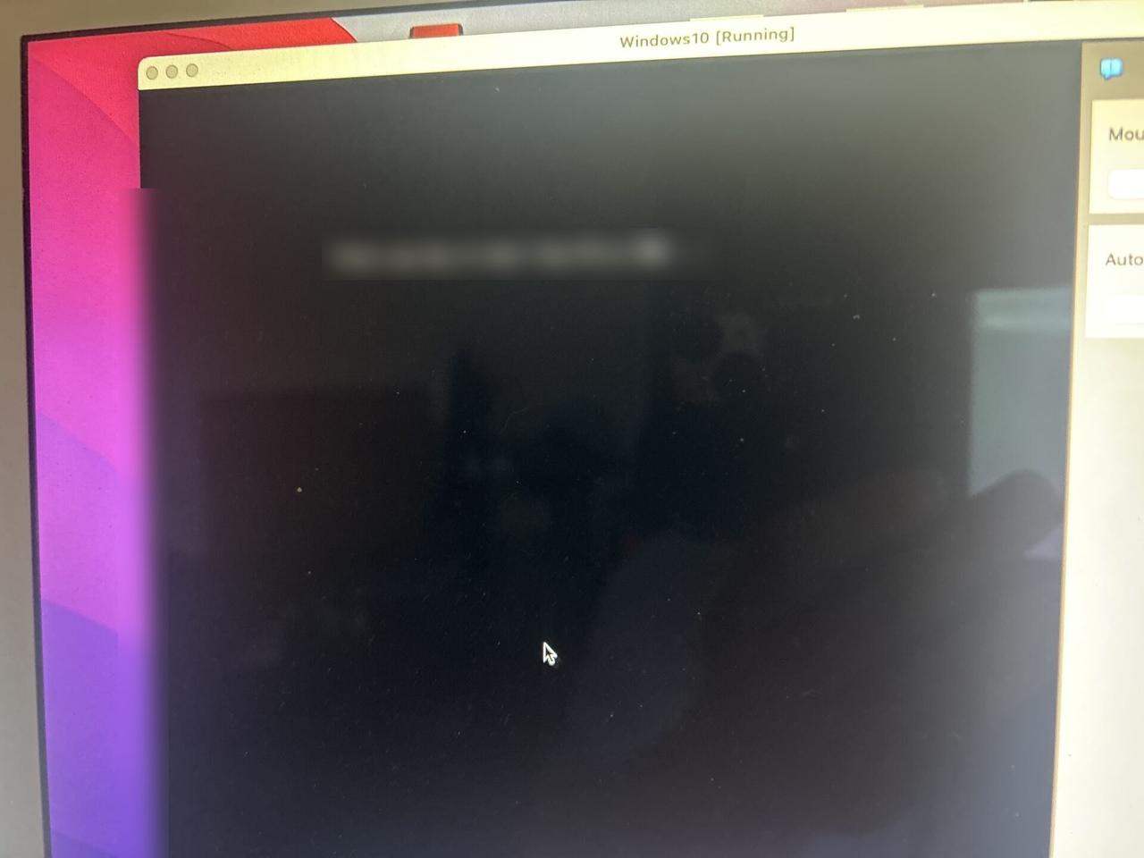 Public-safe portfolio image of desktop monitor during service verification during display validation