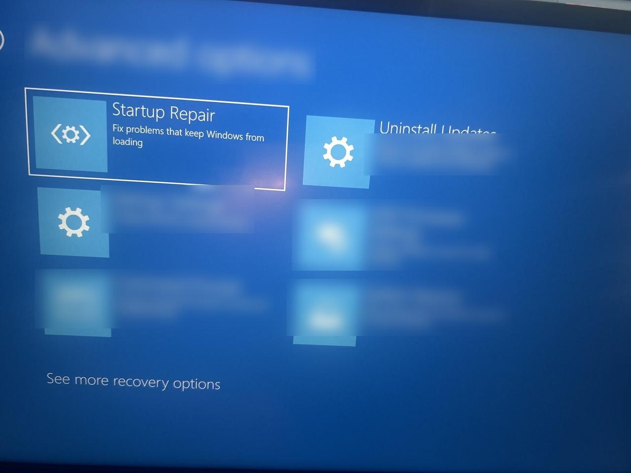 Alrty field photo with monitor display validation for office technology with private screen details omitted