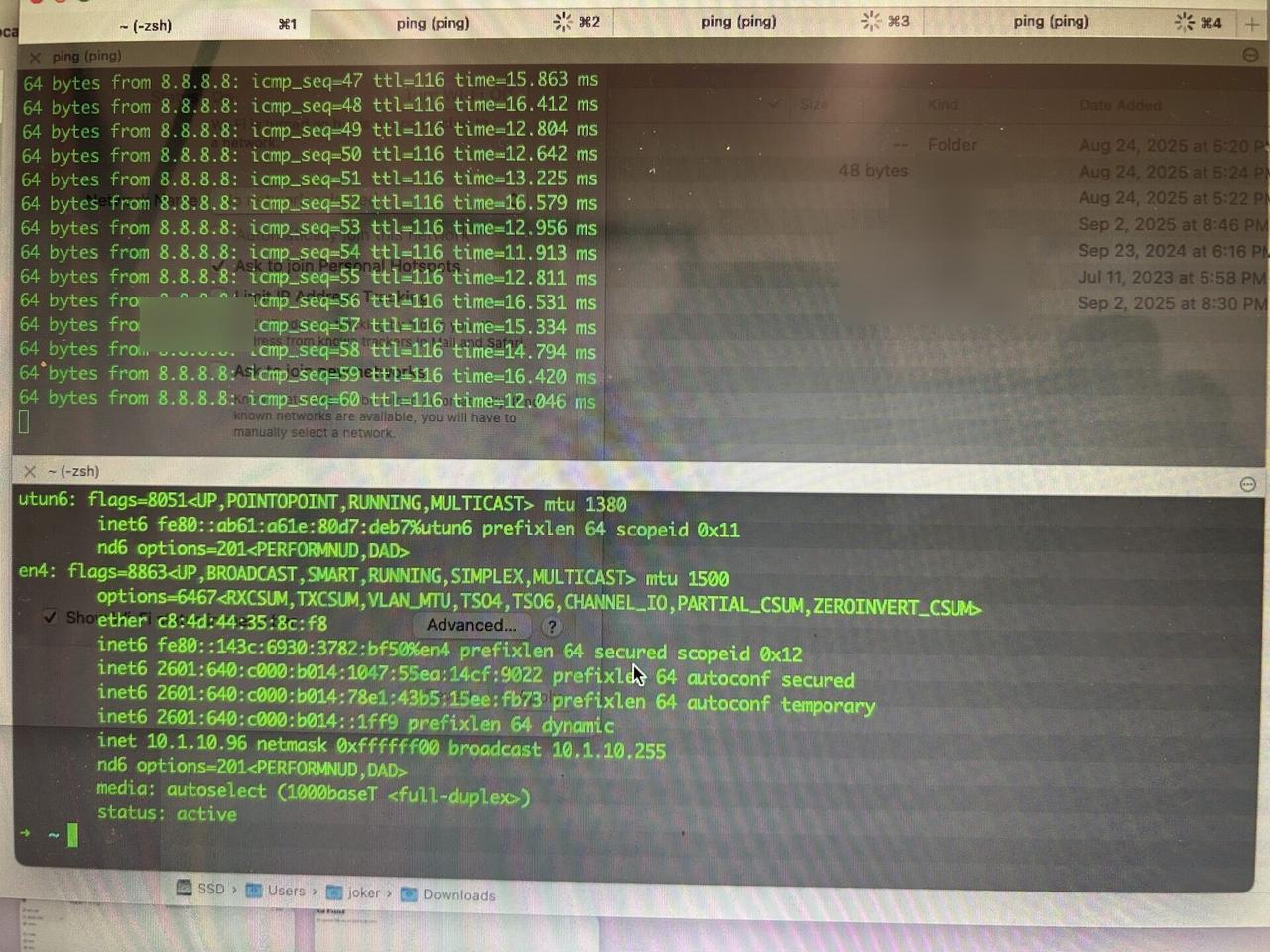 POS screen validation with private details omitted during checkout validation during an Alrty onsite service visit