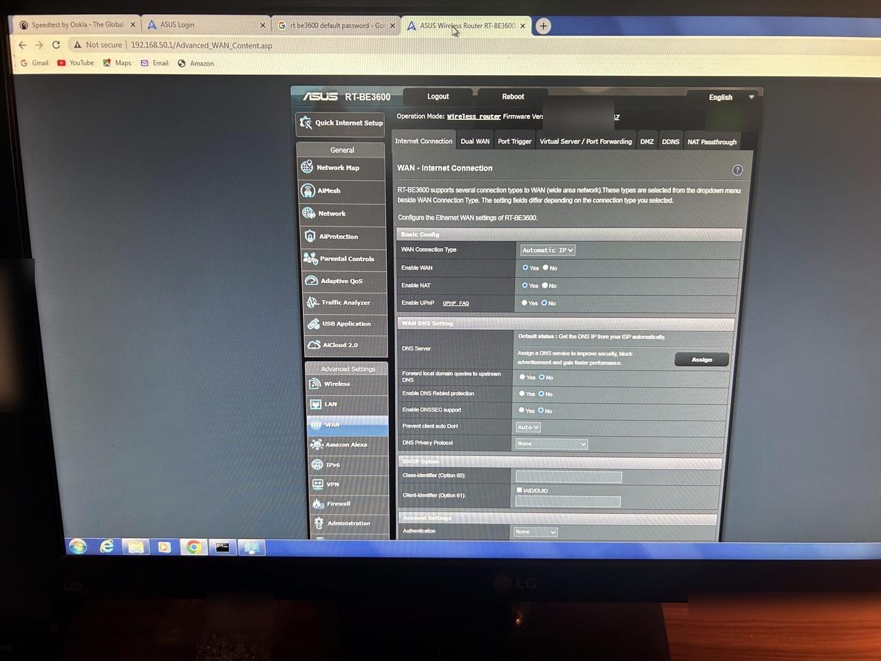 CCTV monitor used for camera verification documented for a smart technology service call