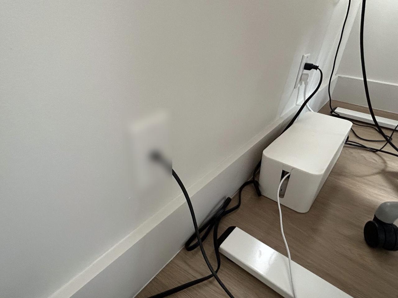 Public-safe portfolio image of RJ45 wall plate and low-voltage network jack