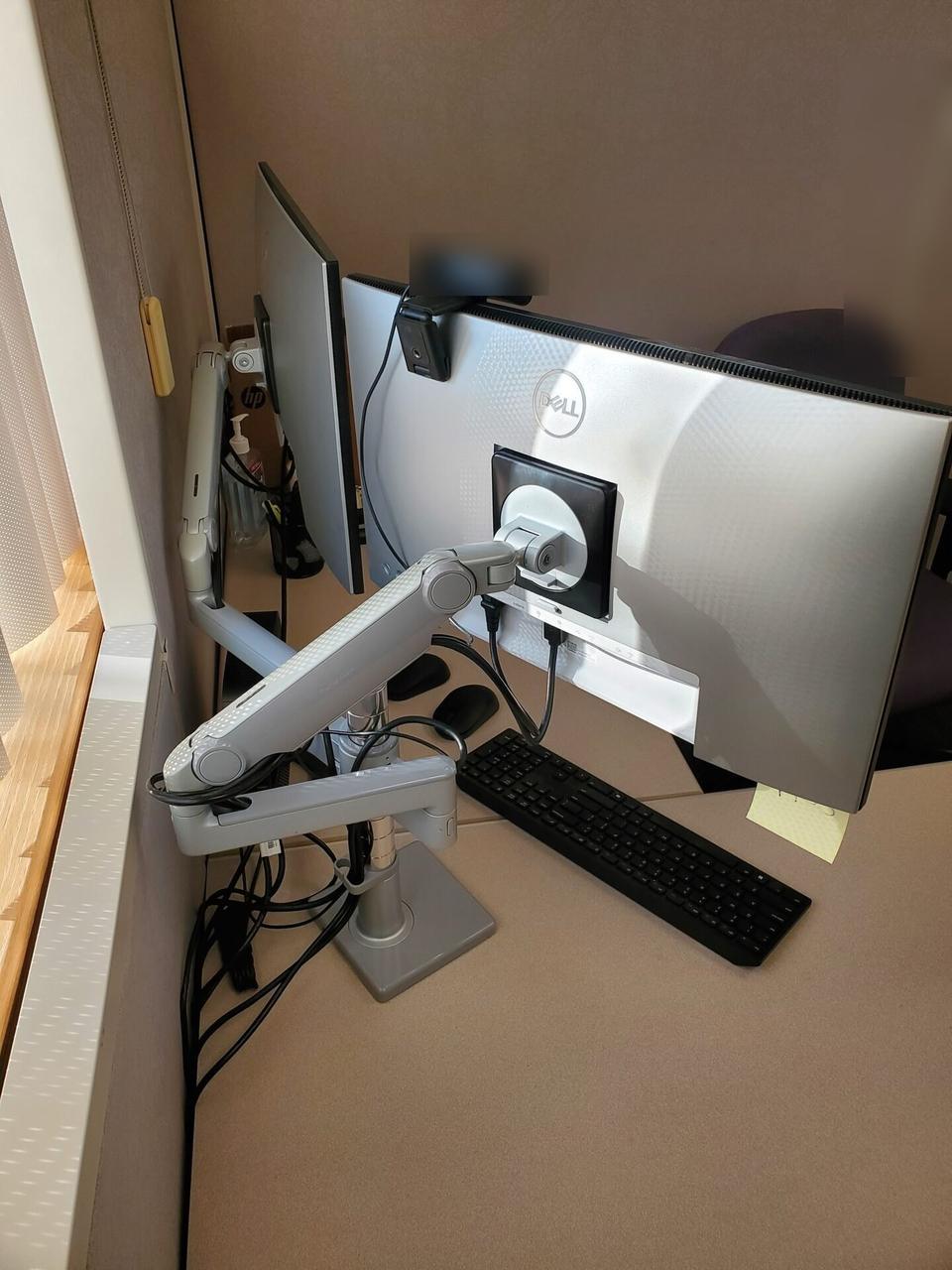 Public-safe portfolio image of workstation service detail for office technology during desk-side setup